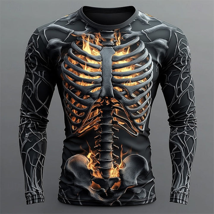 Jasper | Vlam Skeleton Halloween Langsleeve Shirt