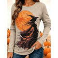 Fern | Halloween Heks Grafisch Lange Mouw Top