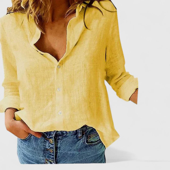 Rosanne | Ontspannen Knop-Up Blouse