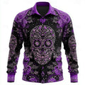 Dario | Halloween Skull Overhemd met Knopen