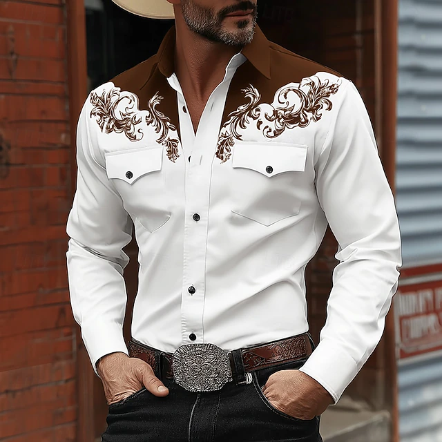Harlan | Western-Stijl Lange Mouwen Shirt