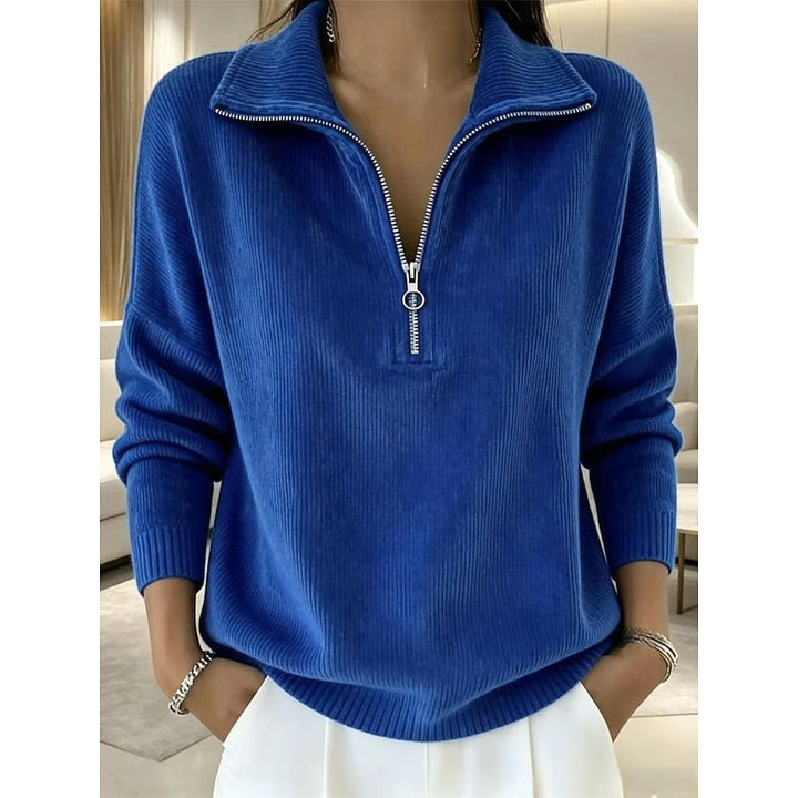 Georgina | Kwart-Zip Col Pullover
