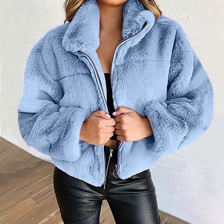 Estelle | Pluche Cropped Zip Jacket