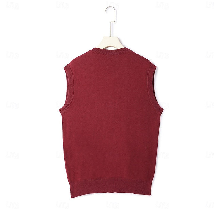 Leonard | Geknoopte V-Hals Sweater Vest