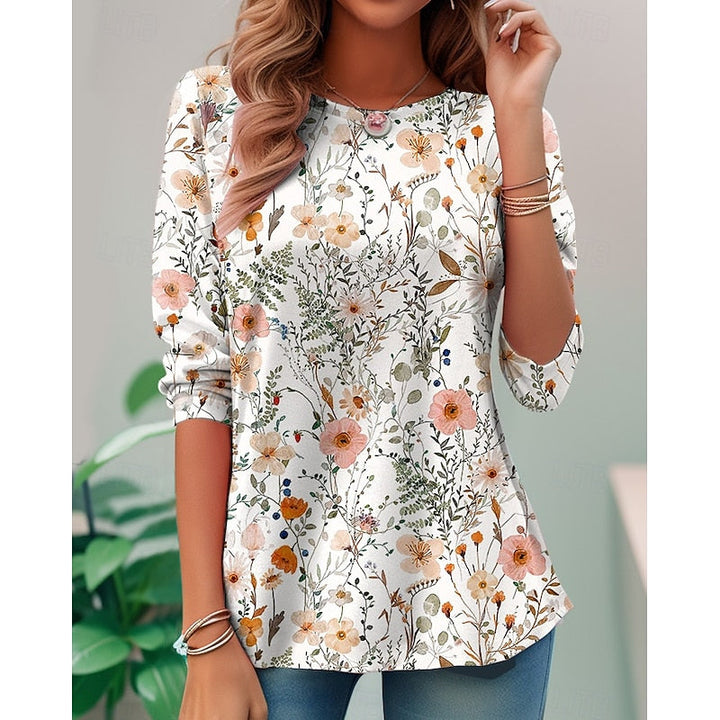 Miriam | Bloemen Lange Mouwen Top