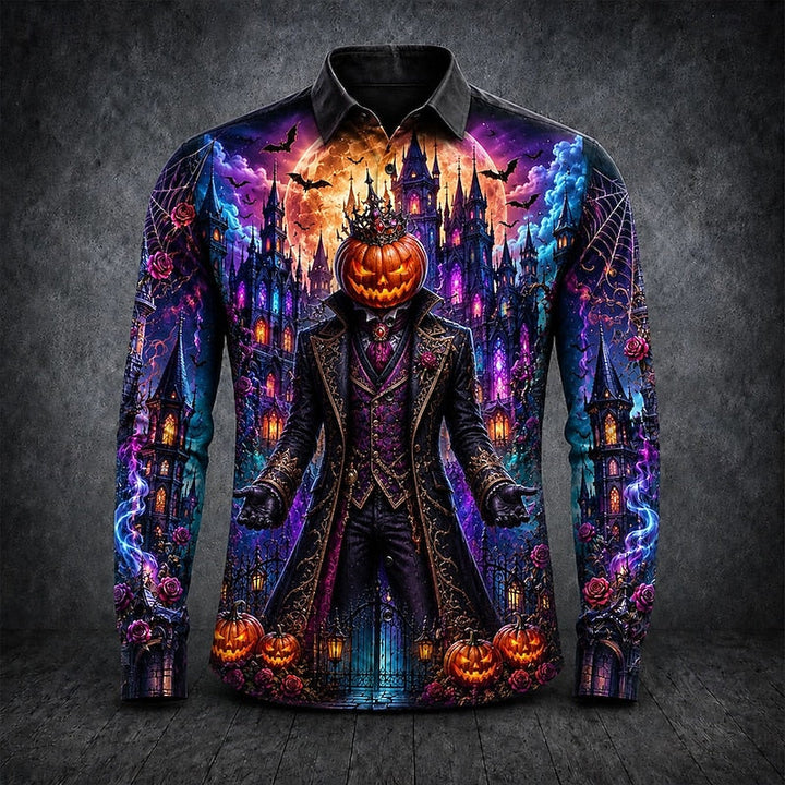 Thatcher | Halloween Gothische Print Lange Mouwen Shirt