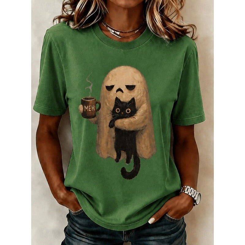 Phoebe | Spookkat Halloween T-shirt