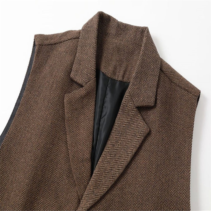 Gerard | Haringbone Tailored Waistcoat