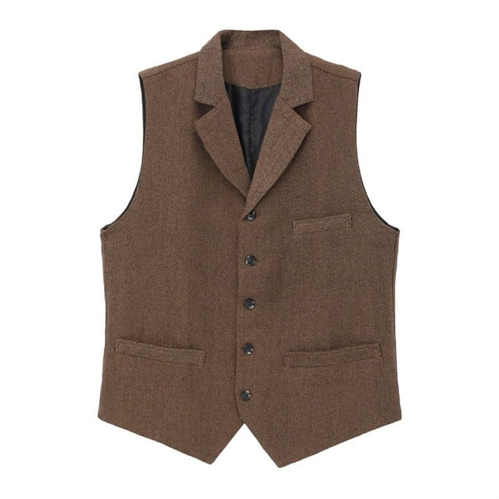 Gerard | Haringbone Tailored Waistcoat