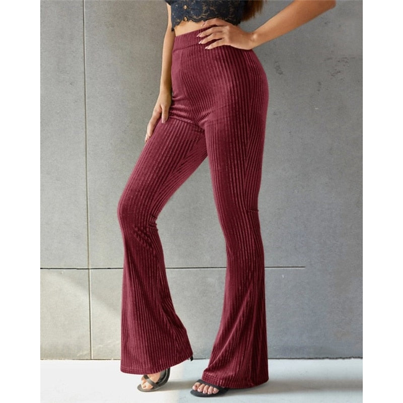 Sadie | Hoge Taille Uitlopende Broek