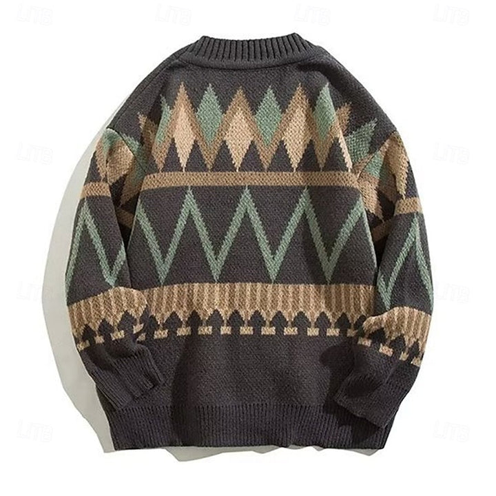 Marcus | Patroon Knopen Cardigan