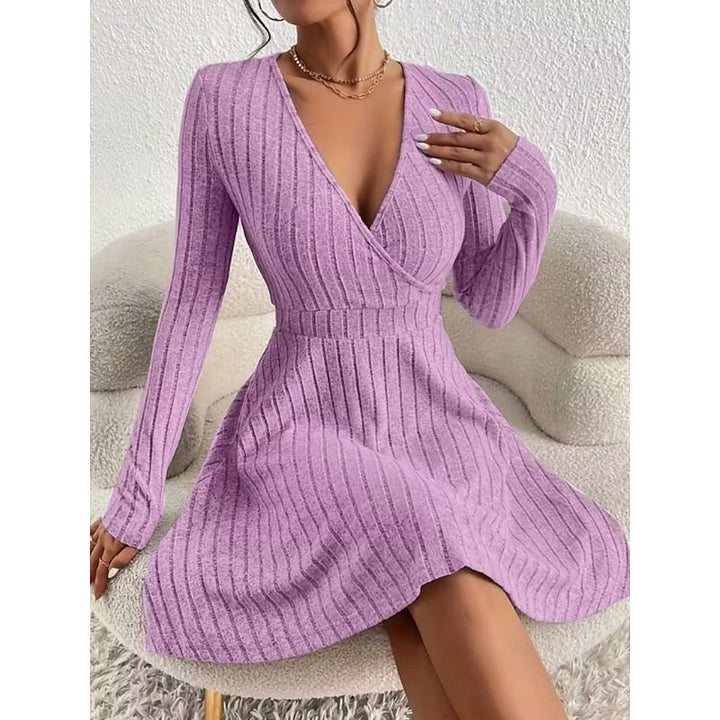 Yvonne | Wrap-Neck A-Lijn Jurk