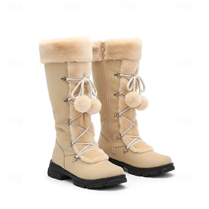 Sabrina | Gezellige Lace-Up Winterlaarzen