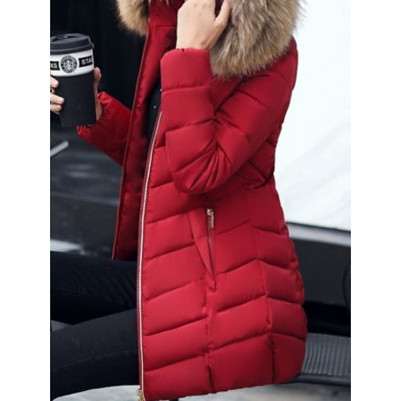 Gwendolyn | Gevoerde Winter Parka met Capuchon