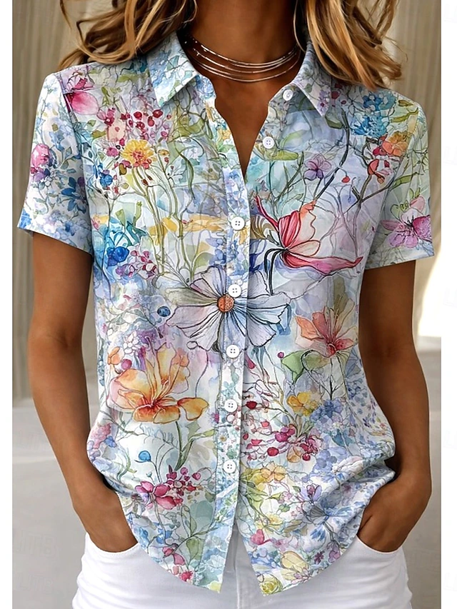 Marguerite | Bloes Korte Mouwen Shirt