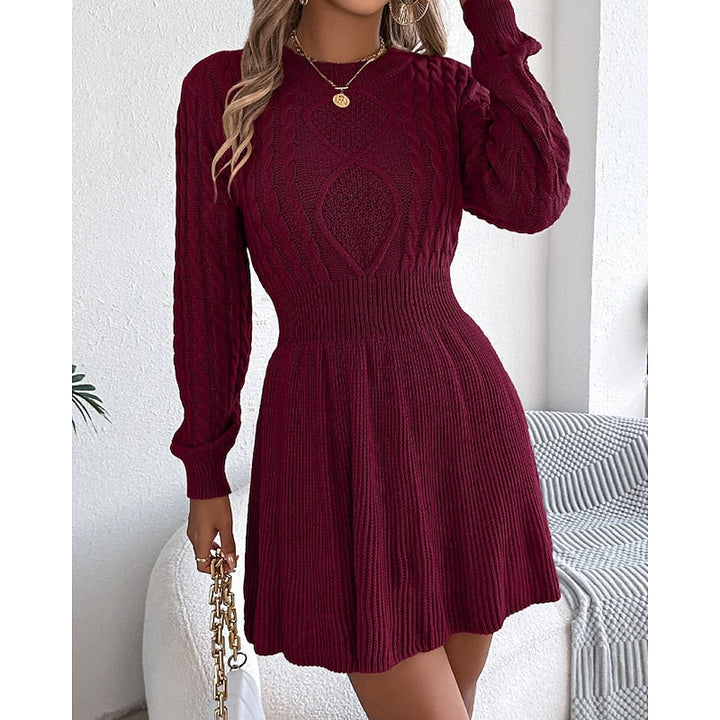 Whitney | Kabelgebreide Trui Jurk