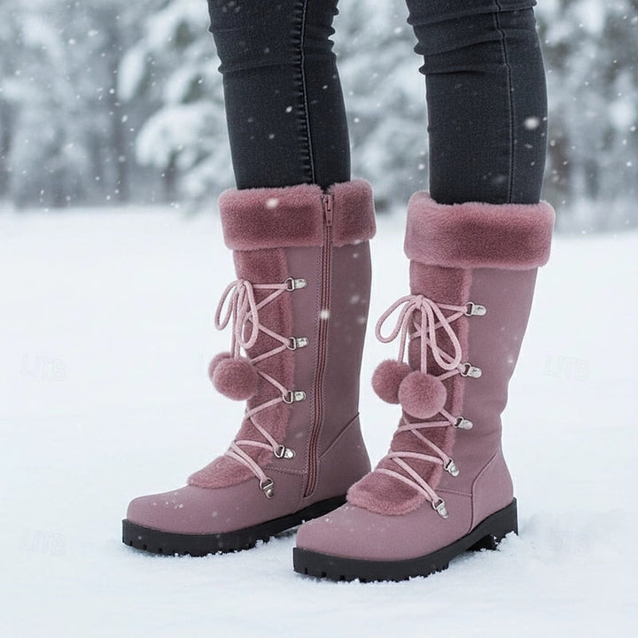 Sabrina | Gezellige Lace-Up Winterlaarzen
