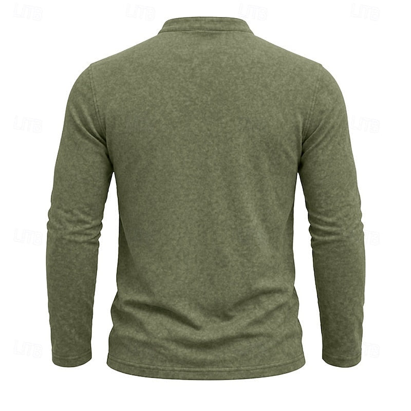 Weston | Klassieke Henley Langsleeve Shirt