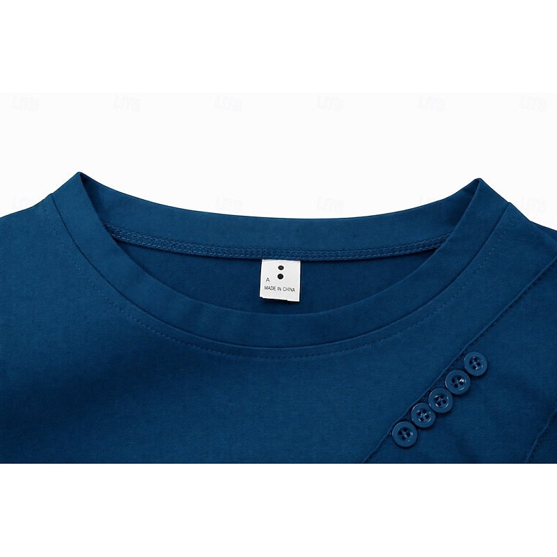 Miranda | Top met Drapé Knopdetails