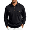 Harold | Verfijnde Lange Mouwen Pocket Polo Shirt